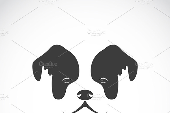 Vector Image Of An Dog Face.
