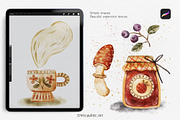 Watercolor Brushes for Procreate, a Brush Add-On by Jenny Quince (Thumbnail 2 of 10)