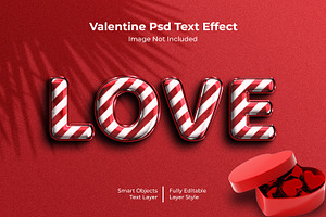 Valentine Psd Text Effect Mockup