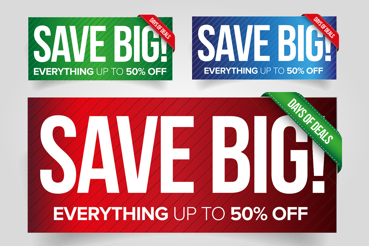 Save Big - Sale banner set, a Templates & Theme by Lin´s