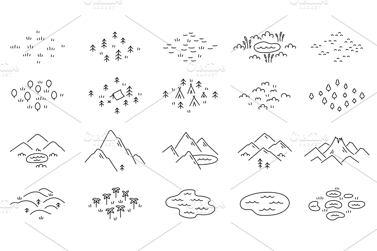 Isometric Icons of Geographic, an Illustration by Vector illustrations