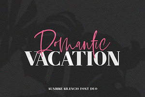 Sunrise Silencio Font Duo