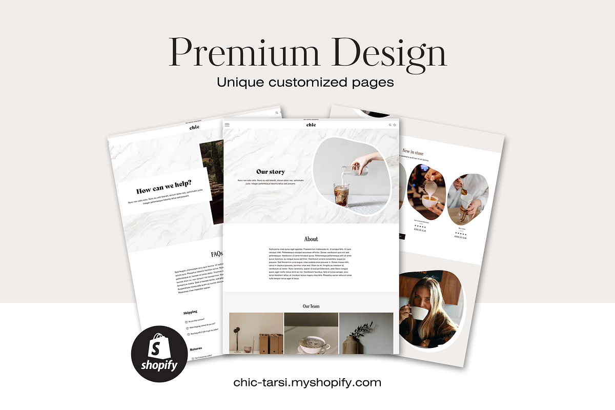 Elegant Shopify Theme Template, a Shopify Template by Tarsi.io (Photo 3 of 4)