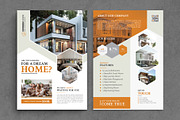 Real Estate Flyer Unique Design, a Flyer Template by GraphicsBurg (Thumbnail 1 of 3)