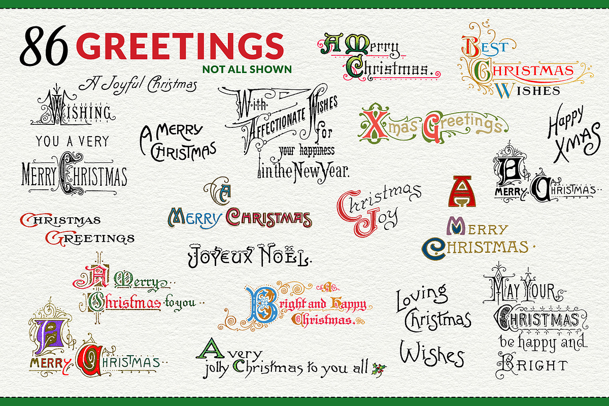 Complete Vintage Christmas Graphics, a Seasonal Illustration by French Kiss Collections (Photo 22 of 28)