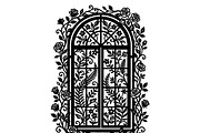 50 Floral French Window Ornament, a Decorative Illustration by Amazin_art (Thumbnail 9 of 35)