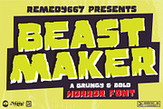 Beast Maker - Horror Font, a Sans Serif Font by Remedy667 (Thumbnail 1 of 5)