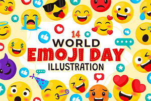 14 World Emoji Day Illustration