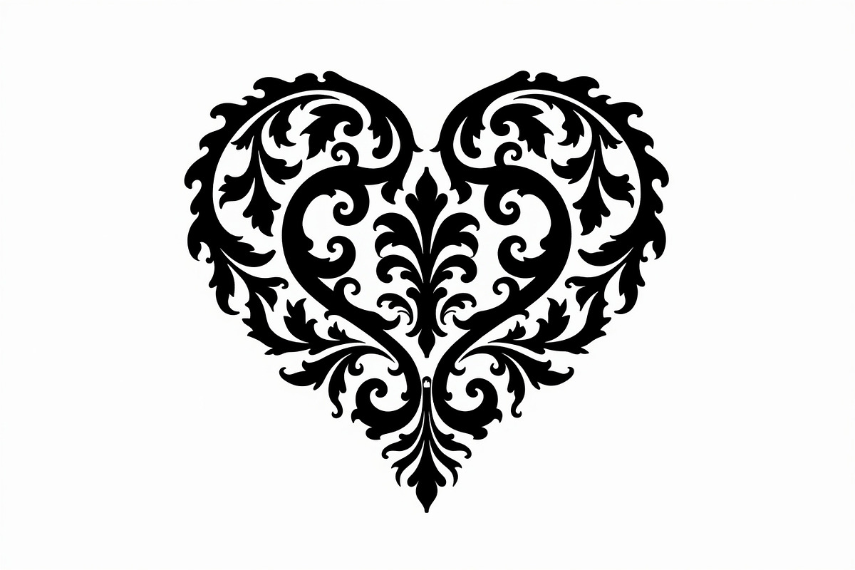Vintage Heart Vector Design, an Illustration by Creativeshirt (Photo 5 of 21)