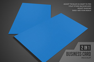 Business Card Mockup Studio View