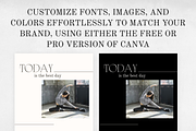 Yoga Instagram Post Templates, a Social Media Template by VeliusCreativeStudio (Thumbnail 6 of 9)