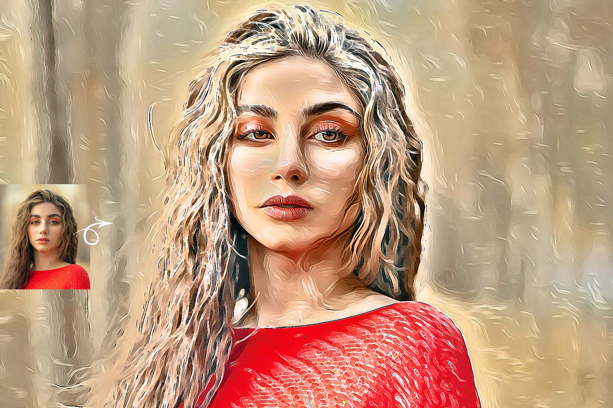 Speed Oil Painting Photoshop Action, an Action Add-On by MRI STUDIO (Photo 9 of 17)