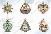 Christmas Laser Cut Ornaments Bundle, an Illustration by designcity5 (Thumbnail 3 of 5)