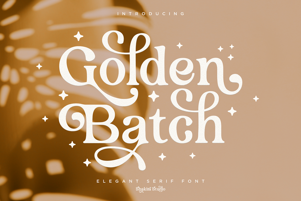 Golden Batch - Elegant Serif Font, a Serif Font by Shakira Studio (Photo 1 of 10)