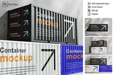 Shipping Container Mockup