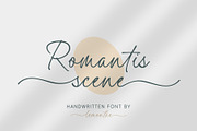 Romantis Scene | Flowing Script, a Script Font by Lemonthe (Thumbnail 1 of 6)