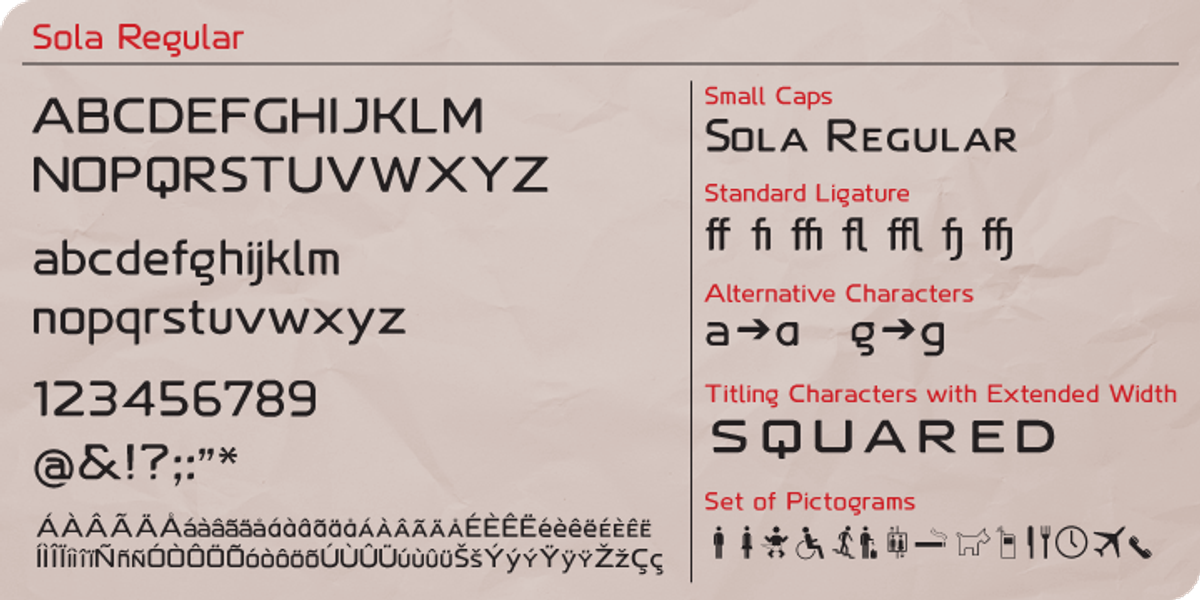 Sola, a Sans Serif Font by Khaito Gengo (Photo 4 of 4)