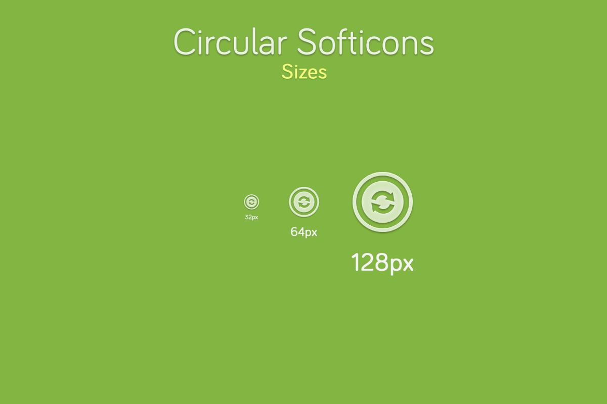 Circular Softicons - Arrows, an Icon by GLXY (Photo 2 of 2)