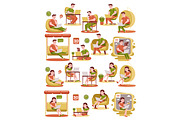 Worker Big Bundle Vector Ilustration, an Object Graphic by MEDZ (Thumbnail 6 of 10)