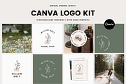 Canva Logo Kit | Botanical Logo, a Branding & Logo Template by Erin Cassidy (Thumbnail 1 of 9)