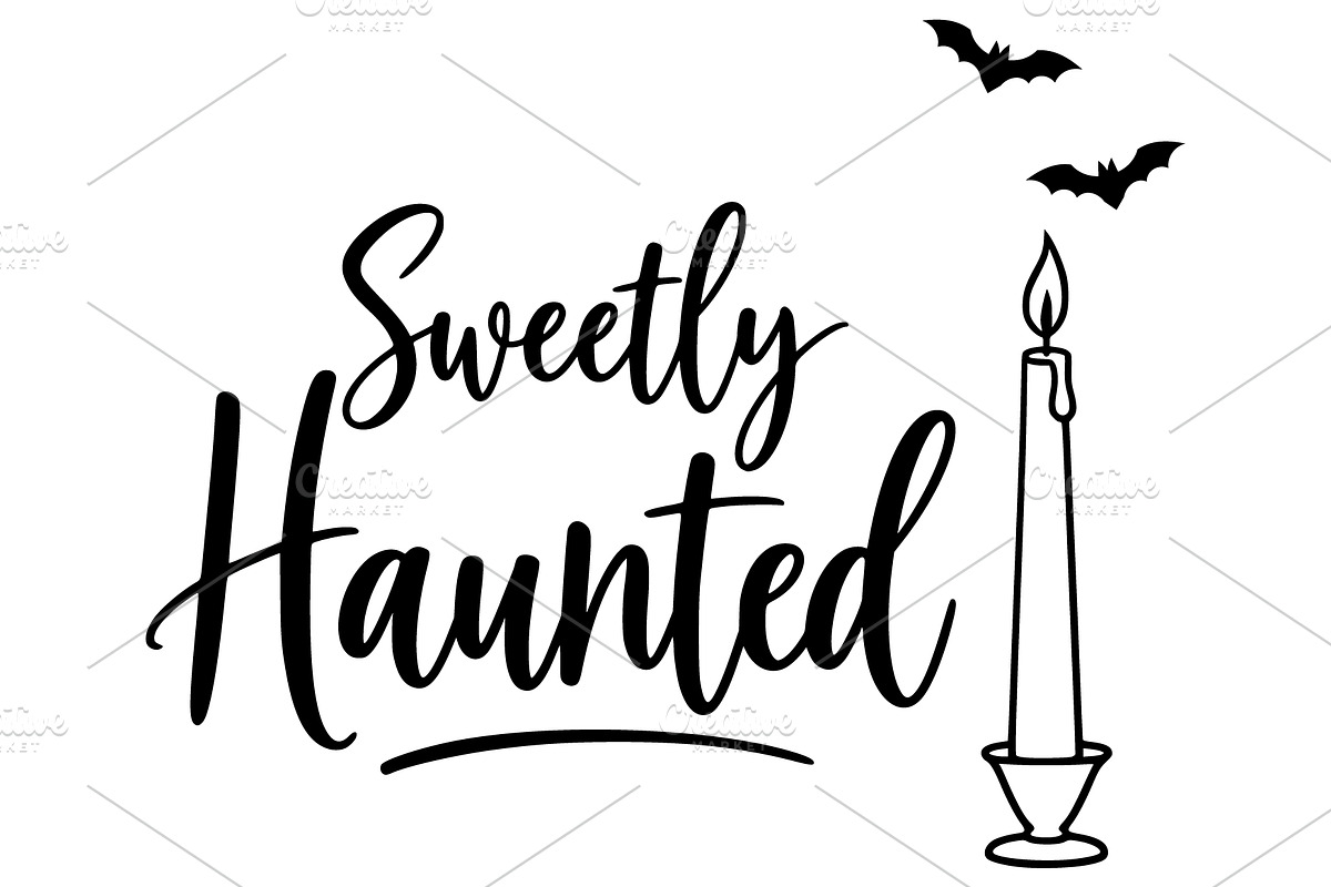 Sweetly Haunted Candle Line Art, an Object Illustration by Ghagra (Photo 2 of 7)