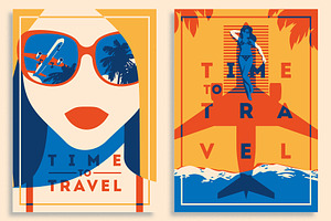 16 AirTravel Illustrations