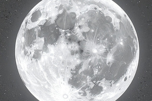 full moon AI generated, a Photo by WorldOfPhotos