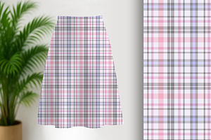 Delicate Purple Plaid Seamless