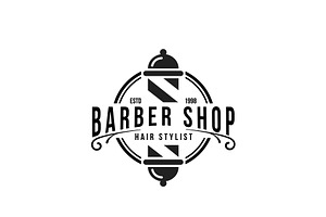Vintage Barbershop Logo Design, a Branding & Logo Template by AlvinStd