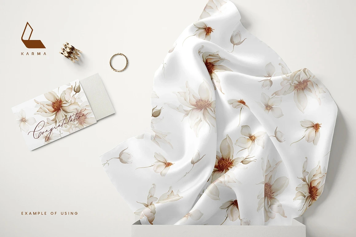 1K+ Belle Watercolor Floral Bundle, an Illustration by Karma (Photo 3 of 54)
