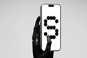 Robot Hand Device Bundle, a Mockup by TRANSPARENT SOURCE (Thumbnail 1 of 3)