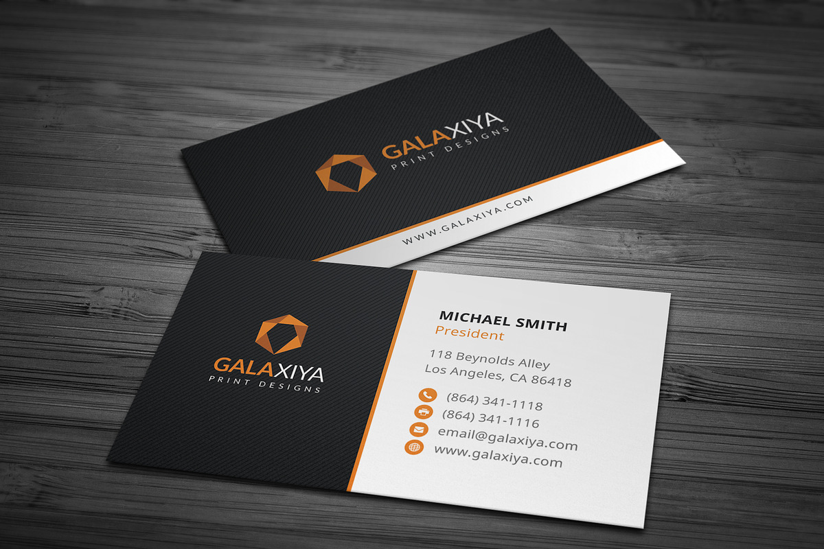 Modern Creative Business Cards, a Business Card Template by Galaxiya (Photo 6 of 8)