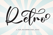 retro | Script Font, a Handwritten Font by Scratchones (Thumbnail 1 of 9)