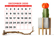 2030 Large No. Color 8.5x11 Calendar, a Stationery Template by Running With Foxes (Thumbnail 6 of 6)