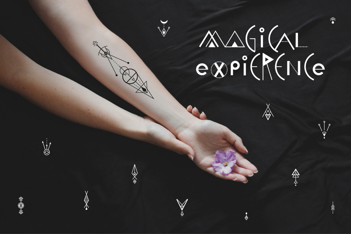 Space Geometry Font+ Bonuses preview 5