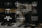 12 Photography Premade Logos Badges, an Illustration by JeksonGraphics (Thumbnail 2 of 12)