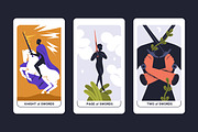 Suit of Swords tarot cards set, an Illustration by Good Studio (Thumbnail 3 of 6)