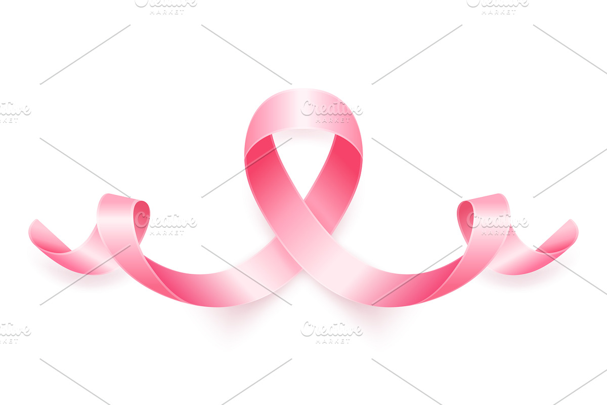 Pink ribbon, Breast Cancer Awareness, an Object Graphic by Gomolach (Photo 8 of 9)