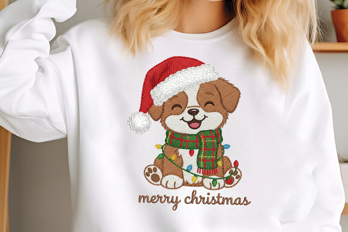 Crochet Christmas Puppy PNG, an Illustration by Craft Nest (Photo 4 of 5)