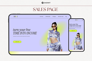 Showit Sales Page Template for Coach, a Websites & App Template by OliaMuseDesign