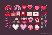 Cute little Valentine's Day Clipart, an Object Graphic by PixelPaperPrints (Thumbnail 6 of 9)