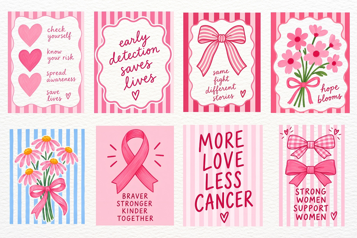 Breast Cancer Awareness PNG Clipart, a Healthcare Illustration by SugarCloudStudioArt (Photo 4 of 5)