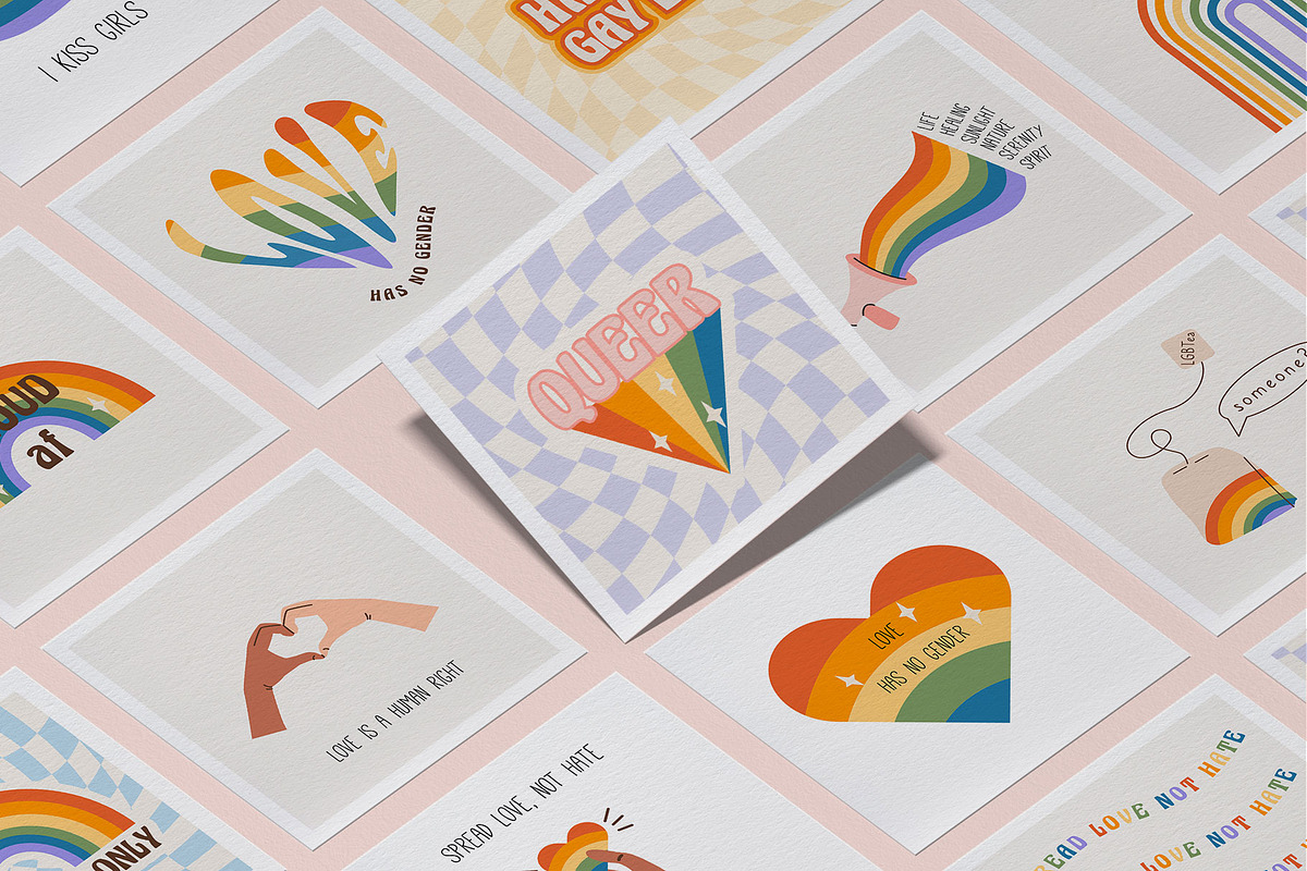 Retro Pride Collection, an Illustration by millering (Photo 7 of 16)