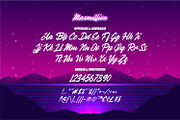 Maxmillion - 80s Brush Type, a Script Font by ikiiko (Thumbnail 4 of 6)