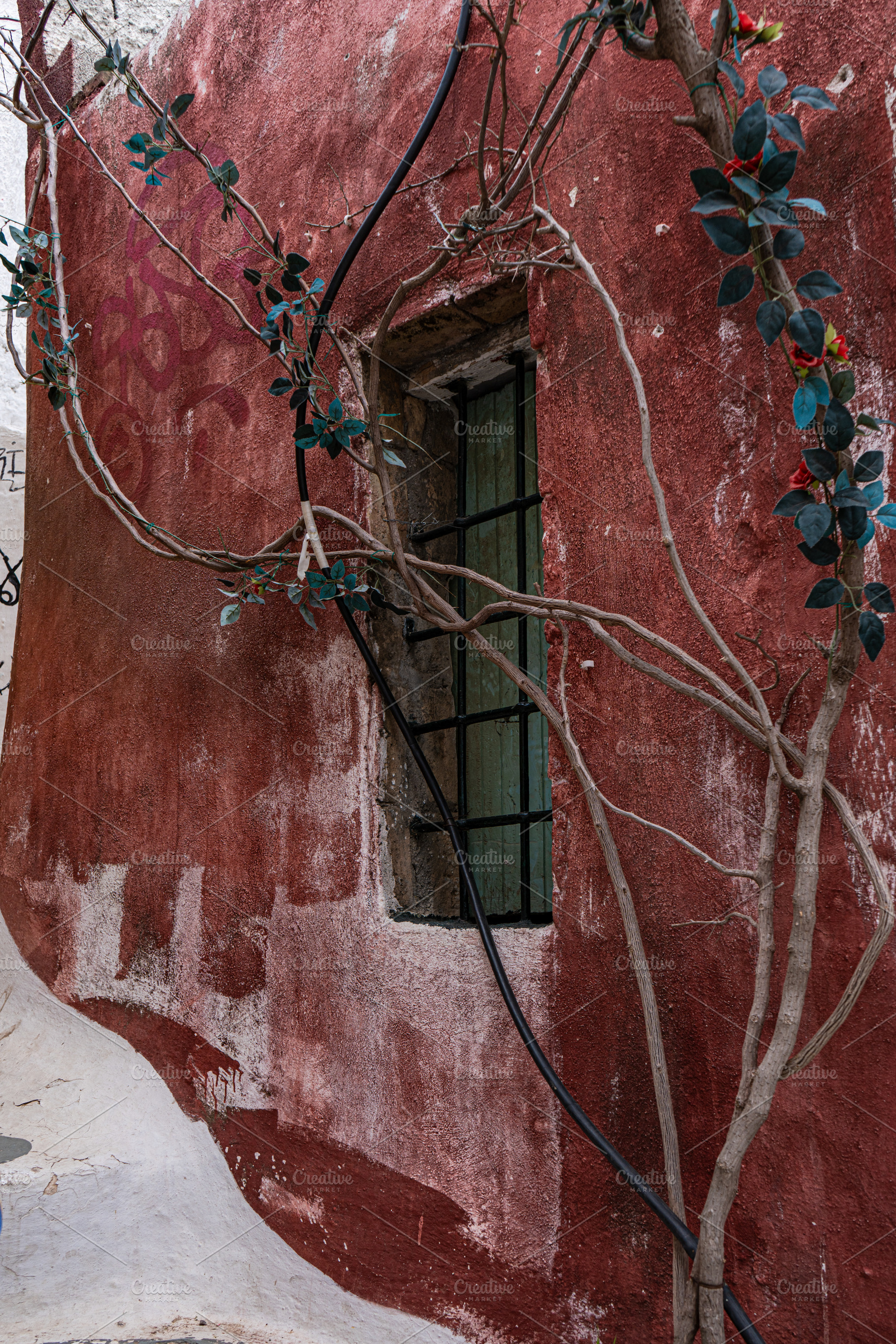 Narrow streets of Anafiotika area in ancient Athens, an Architecture Photo by Anna Bogush