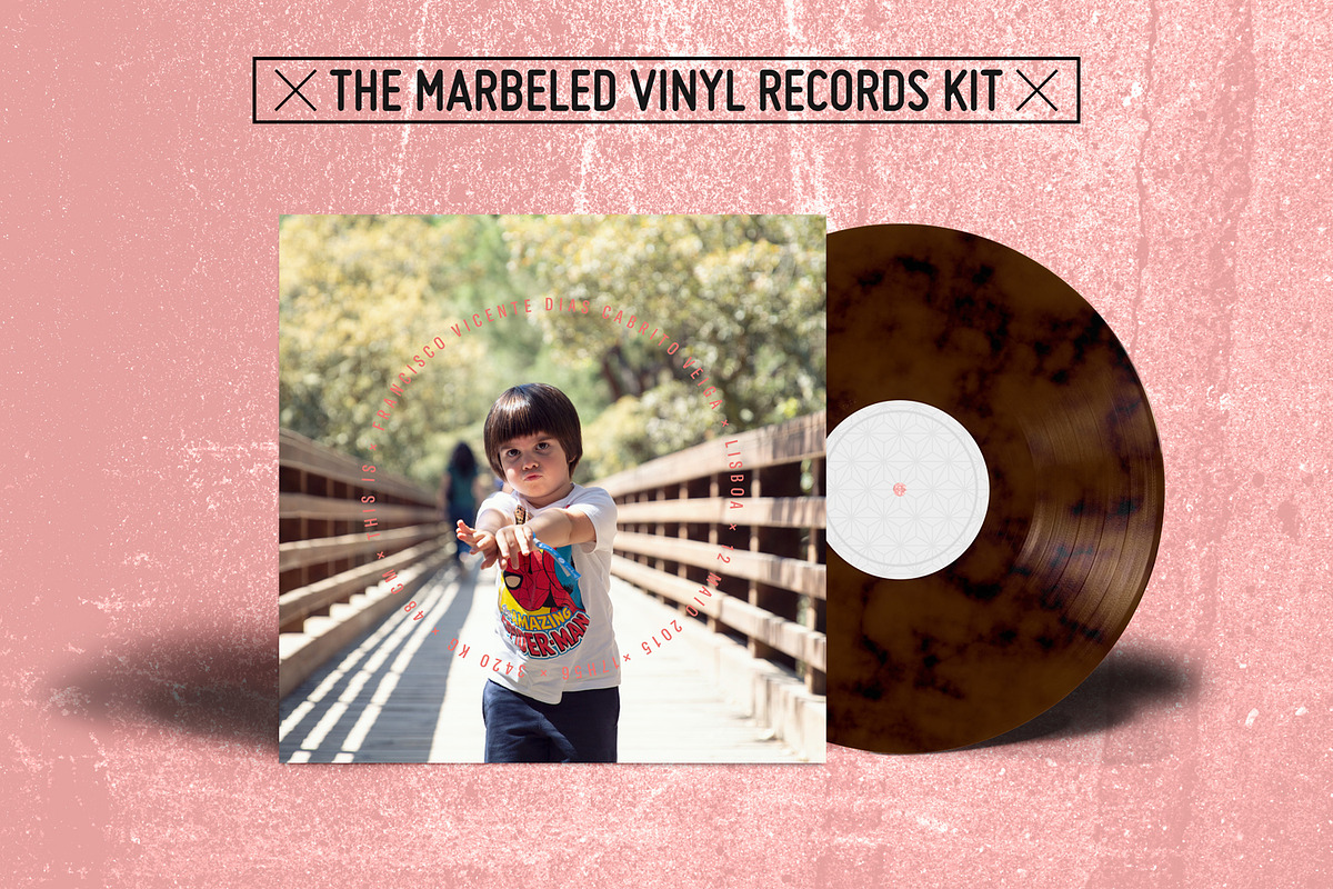 20 Marbled Vinyl Records - Mockup, a Product Mockup by this is awsm (Photo 7 of 23)