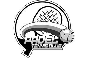Black And White Padel Tennis Club, an Illustration by HitToon