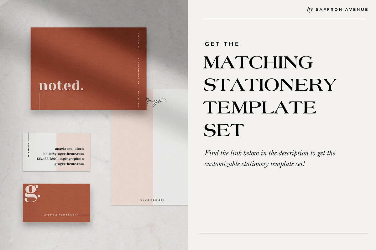 Ginger Modern Social Media Templates, a Social Media Template by SAFFRON AVENUE (Photo 5 of 5)