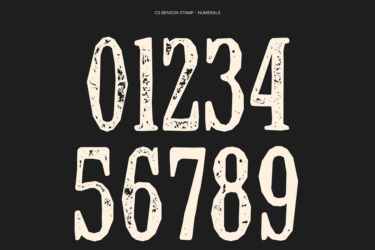 CS Benson Stamp, a Serif Font by Craft Supply Co. (Photo 5 of 8)