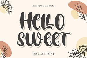 Hello Sweet - Display Font